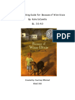 Strategic Teaching Guide For: Because of Winn-Dixie By: Kate Dicamillo BL: 3.0-4.0