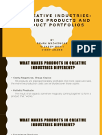 Creative Industries Product