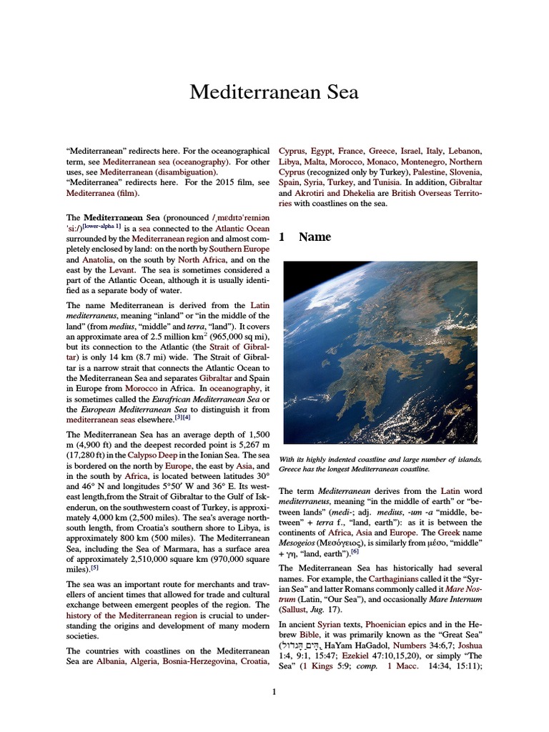 Image Result For Mediterranean Sea Facts History Islands Countries Britannica