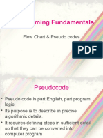 Programming Fundamentals: Flow Chart & Pseudo Codes