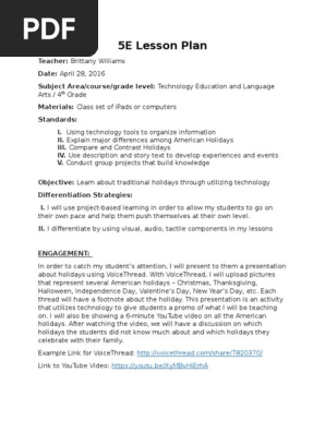 5e lesson plan