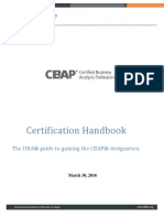 Certification Handbook: The IIBA® Guide To Gaining The CBAP® Designation