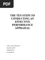 Conducting A Performance Appraisal