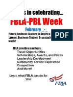 Fbla Week Poster