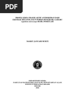 Download Profil Kimia Fraksi Aktif Antioksidan Dari Ekstrak Metanol Daun Pohon Penghasil Gaharu Aquilaria Microcarpa Hasil Inokulasi by Makky J Mukti SN311184605 doc pdf