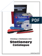 Stationery: Catalogue