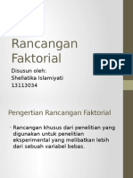 Rancangan Faktorial