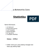 Tugas Matematika Sains Statistika