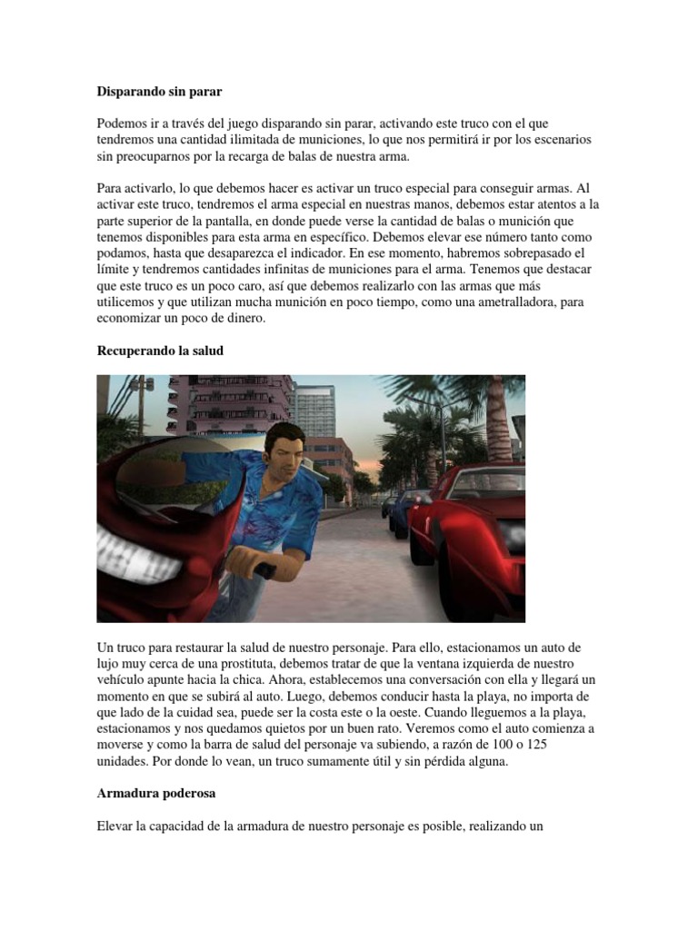 Distintas y Variadas Claves GTA PDF Tanques Munición