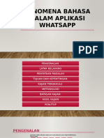Fenomena Bahasa Dalam Aplikasi Whatsapp