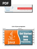 Programs in Java