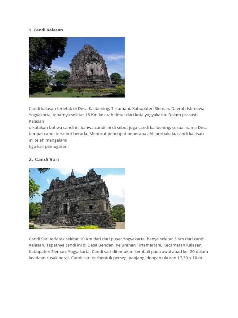 Macam-Macam Candi | PDF