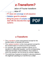 Why z-Transform Generalizes Fourier Transform