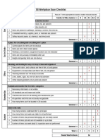 5S Workplace Scan Checklist: Department: Date: Scored by