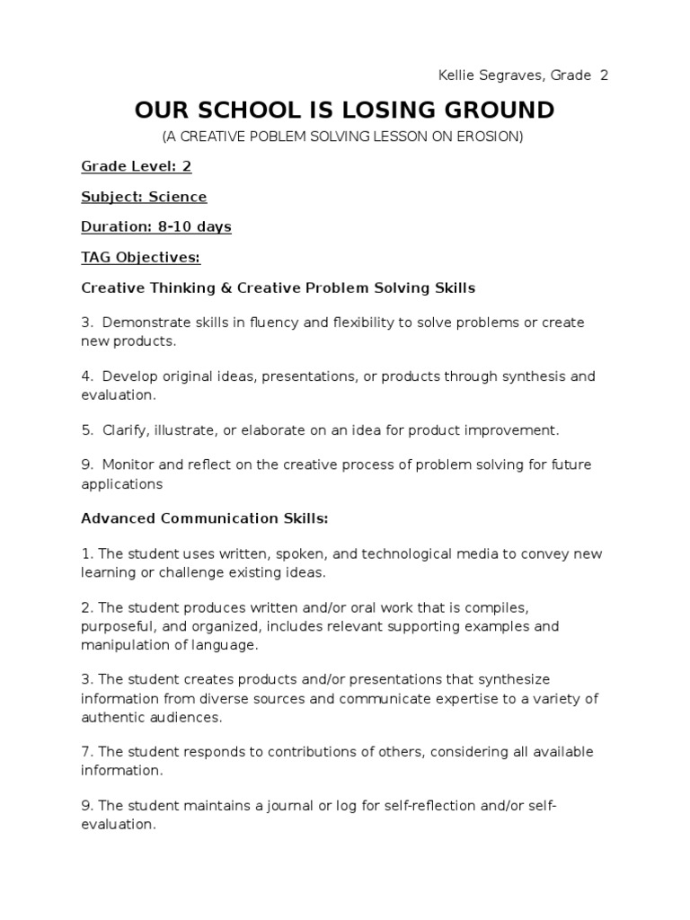 Lesson plan in soil erosion essay sample essay picture