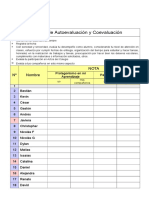 Ejercicio de Autoevaluación y Coevaluación