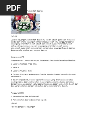 Laporan Keuangan Pemerintah Daerah