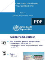 Modul 2 - Sifat Dan Penyimpanan Vaksin IPV