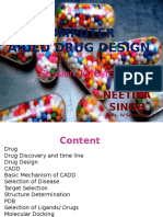 Computer Aided Drug Design: Session 2015-16