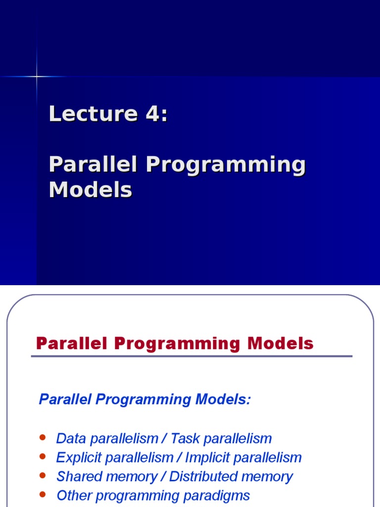 Parallel Programming Models Overview | PDF | Parallel Computing ...