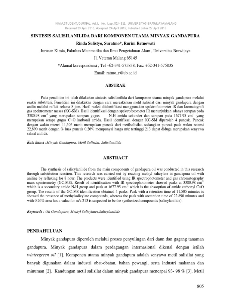 Sintesis Aspirin PDF