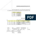 Diferencias Divididas Ejemplo