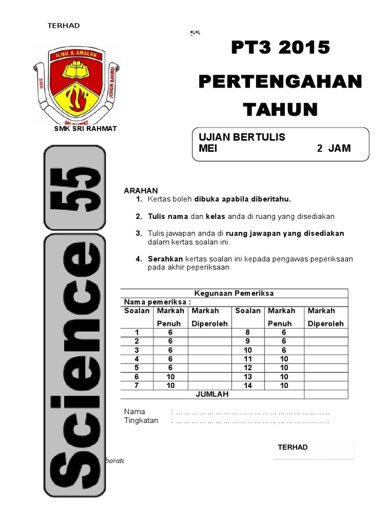 Soalan Dan Jawapan Lokus Tingkatan 2 - Kecemasan k