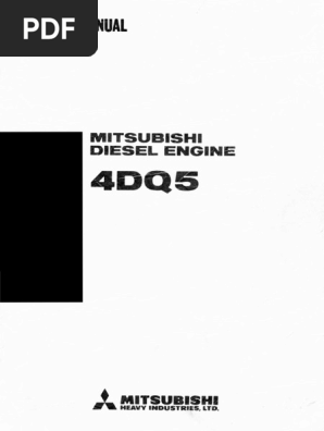Mitsubishi 4DQ5 | PDF | Cylinder (Engine) | Piston