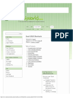 200+ Keyboard Shortcuts For Excel 2010