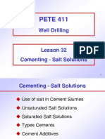 Cementing - Salt Solutions