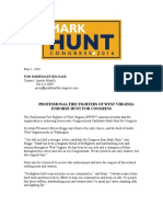 PFFWV Endorse Hunt