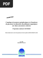 CRITERRE BRGM Couplage Géophysique & Analyse Gaz Pour Détection Polluants- 2002