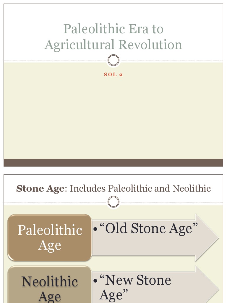 Paleolithic to Neolithic Transition | PDF