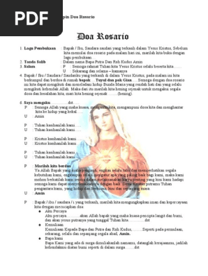 Doa Rosario Pdf