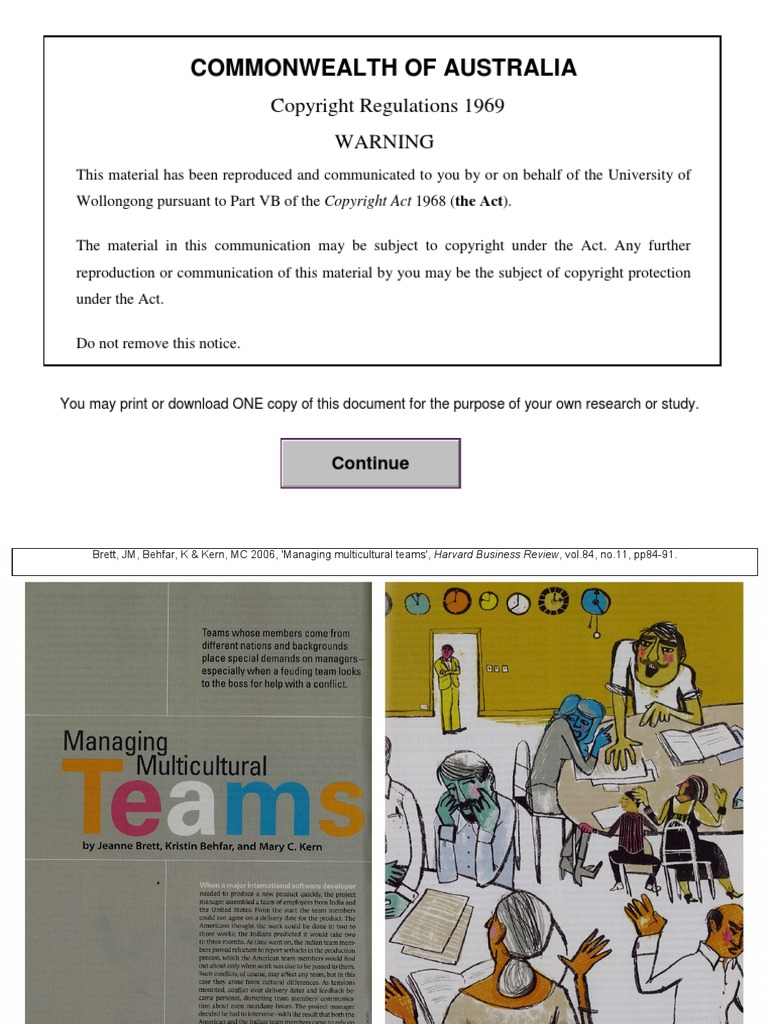 Managing Multicultural Teams | PDF | Politics