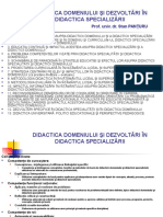 1 Didactica Domeniului I Dezvoltari in Didactica Specialita - II