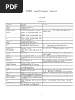 CS246-Linux Command Summary: Commands