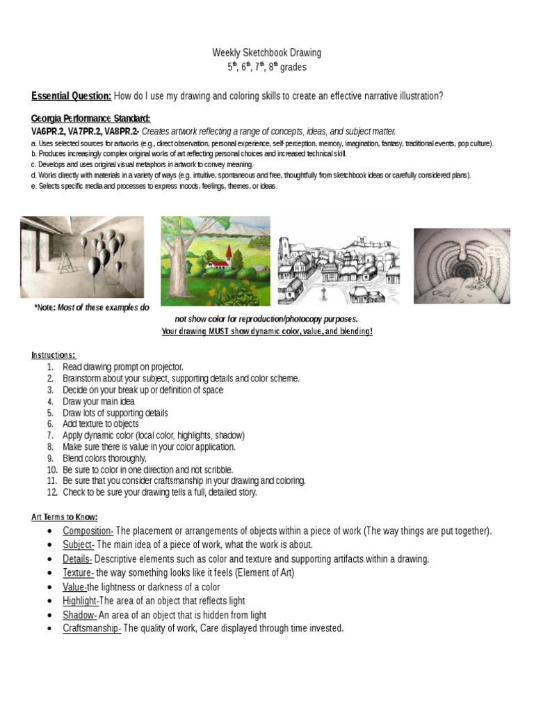 Narrative Illustration Drawing Guide | PDF | Home & Garden