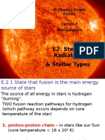 E2. Stellar Radiation & Stellar Types: IB Physics Power Points Option E