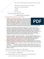 Proiectarea Demersului Didactic