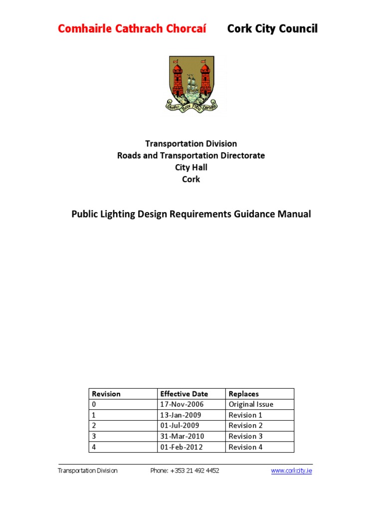 Public Lighting Design Guidelines PDF PDF Lighting Cable