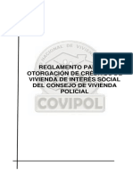 Reglamento para La Otorgación de Créditos de Vivienda de Interés Social Del Consejo de Vivienda Policial