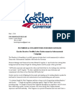 Kessler Receives Twelfth Labor Endorsement