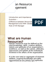 Introduction to HRM