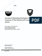 Advanced Modeling Strategies For The Analysis of Tile-Reinforced Composite Armor