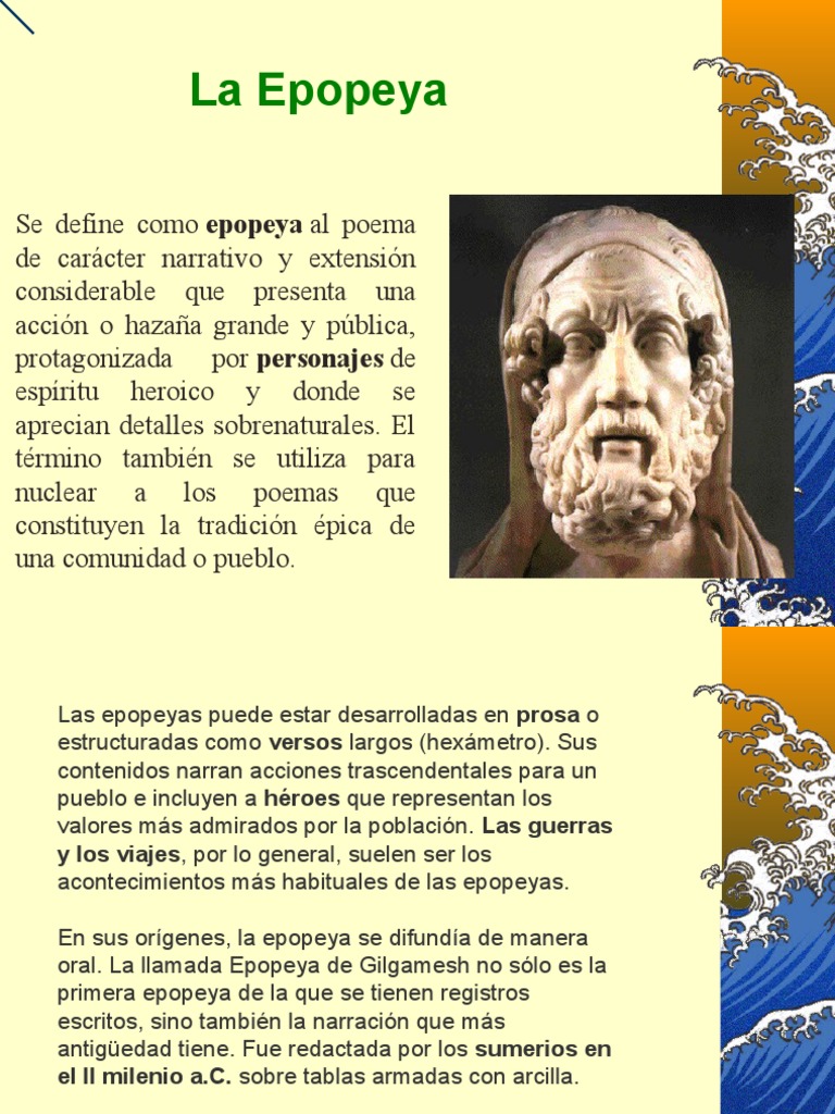 Definición y características de epopeya | PDF | Poesía épica | Odiseo