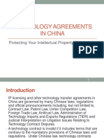 Technology Agreements in China