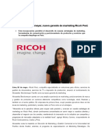Alexandra Berckemeyer, Nueva Gerente de Marketing Ricoh Perú
