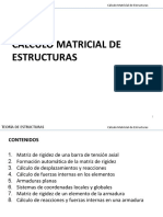 Calculo Matricial de Estructuras