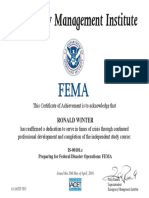 Is-00101.C Preparing for Federal Disaster Operations – FEMA - CERTIFICATE